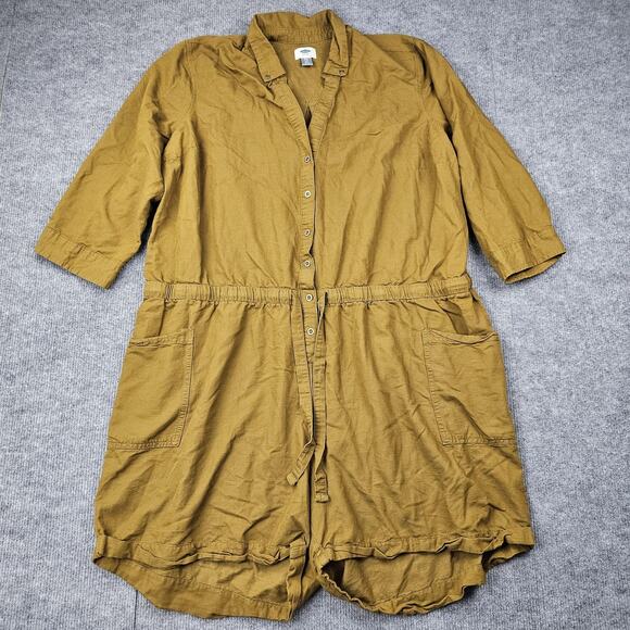 Old Navy Romper Womens XXL Olive Green Utility Boiler Suit Utility Outdoors - Picture 1 of 8